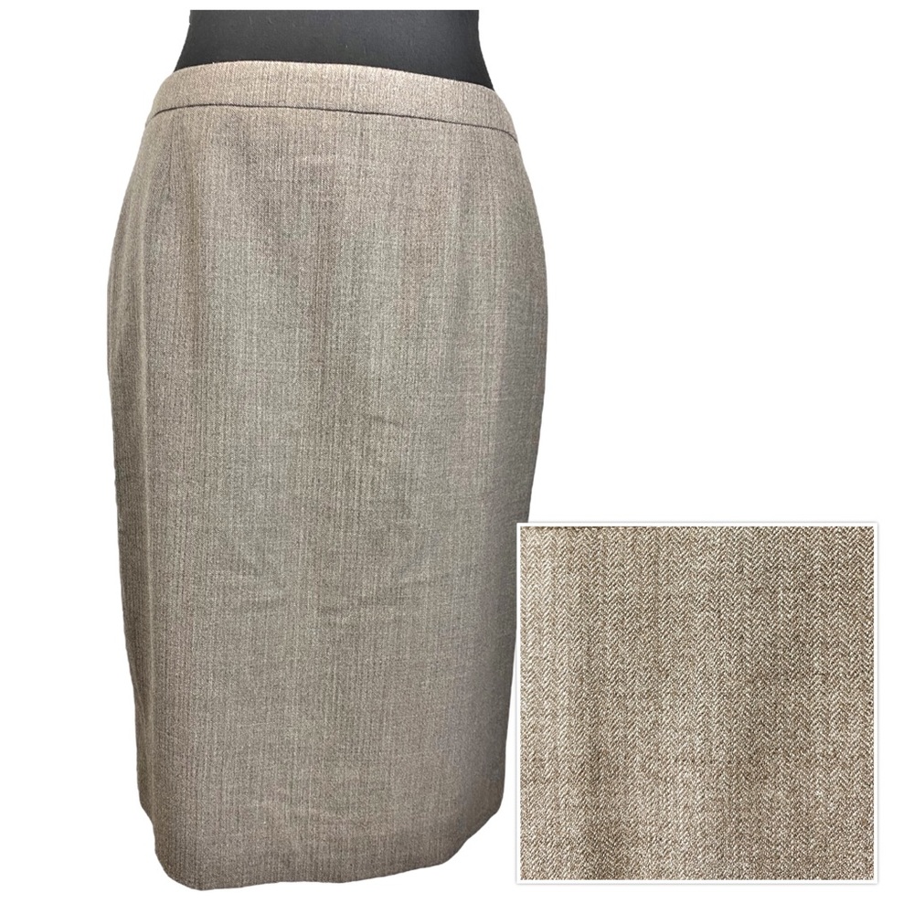 LUCA LUCA by Luca Orlandi ☆ Beige Wool Straight Skirt